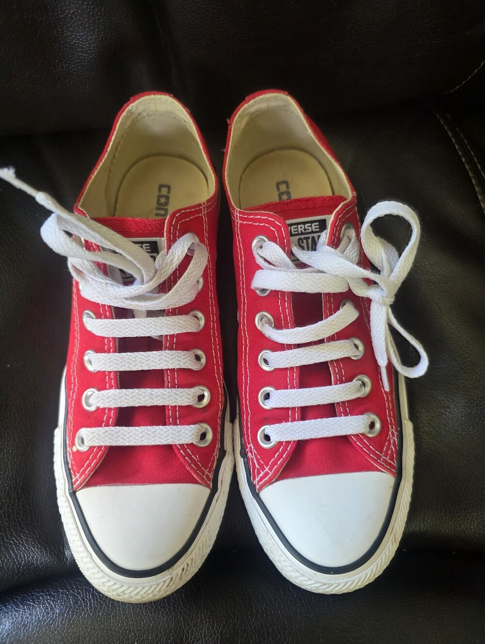 Converse Sneakers Ladies Red Size 6.5